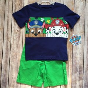 NWT Paw Patrol Boys Outfit. Size 3t.